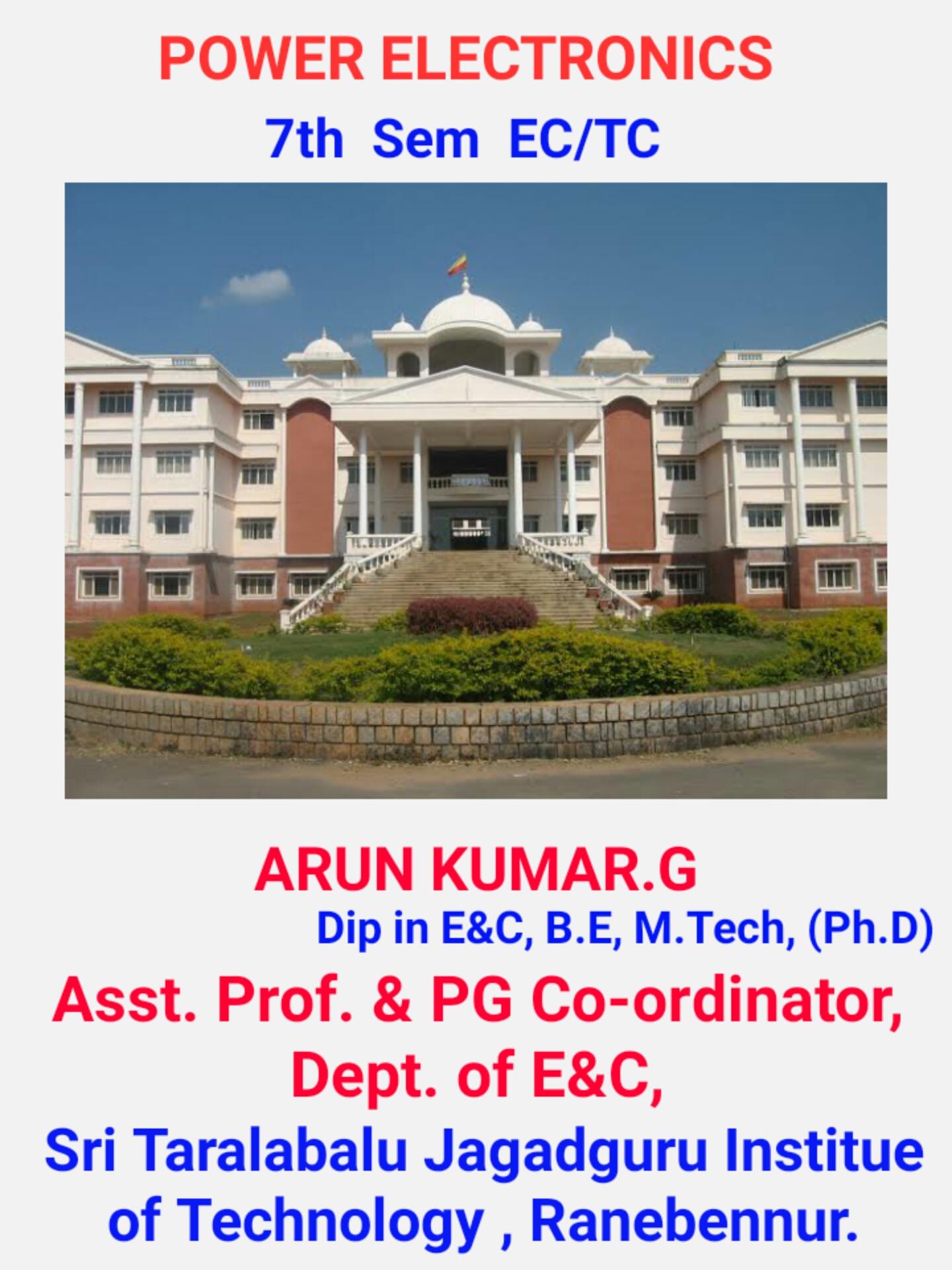 power electronics notes by arun kumar pdf free download